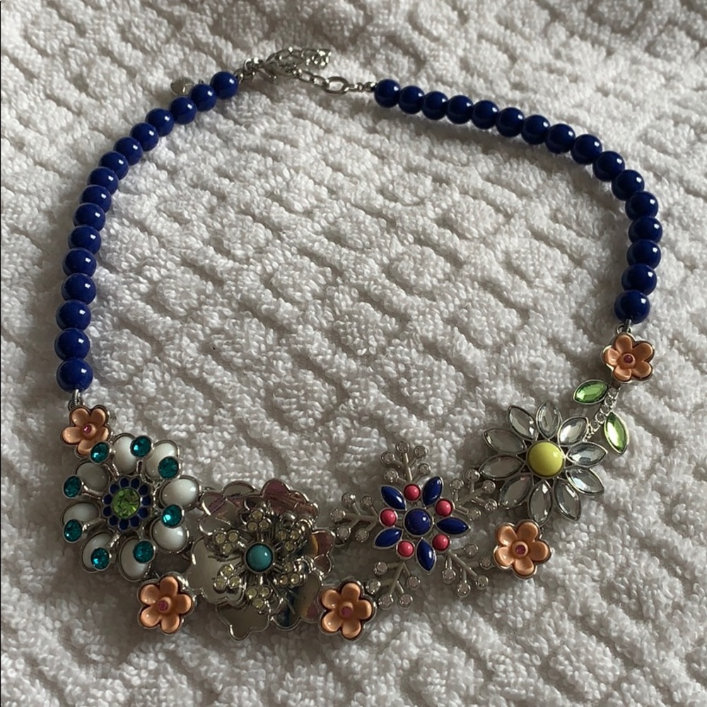 Colourful bright beaded necklace